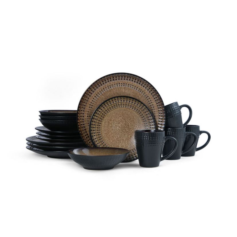 Cambria 16-Piece Stoneware Dinnerware Set, Service for 4