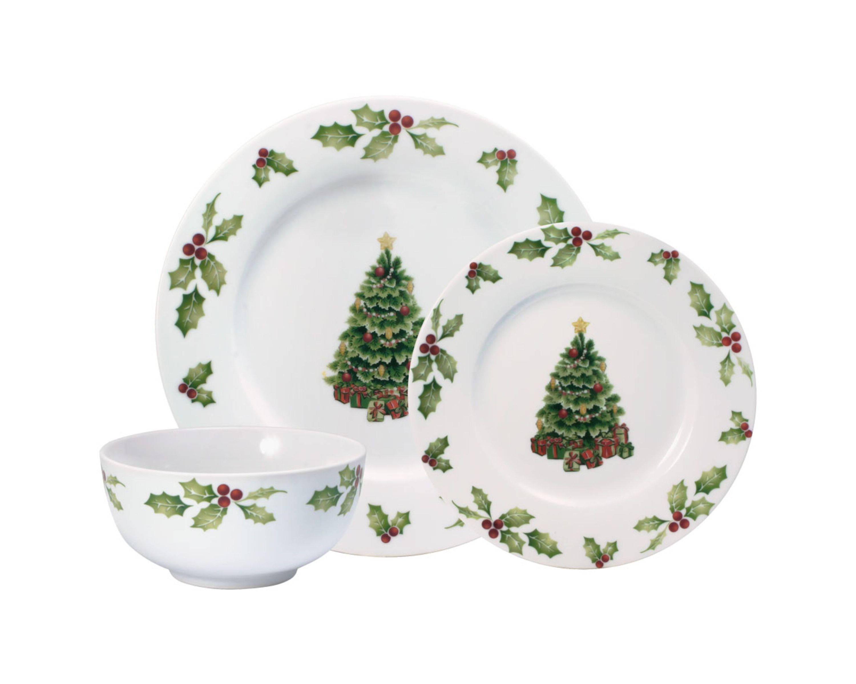 Christmas Day 24-pc Dinnerware Set, Service for 8