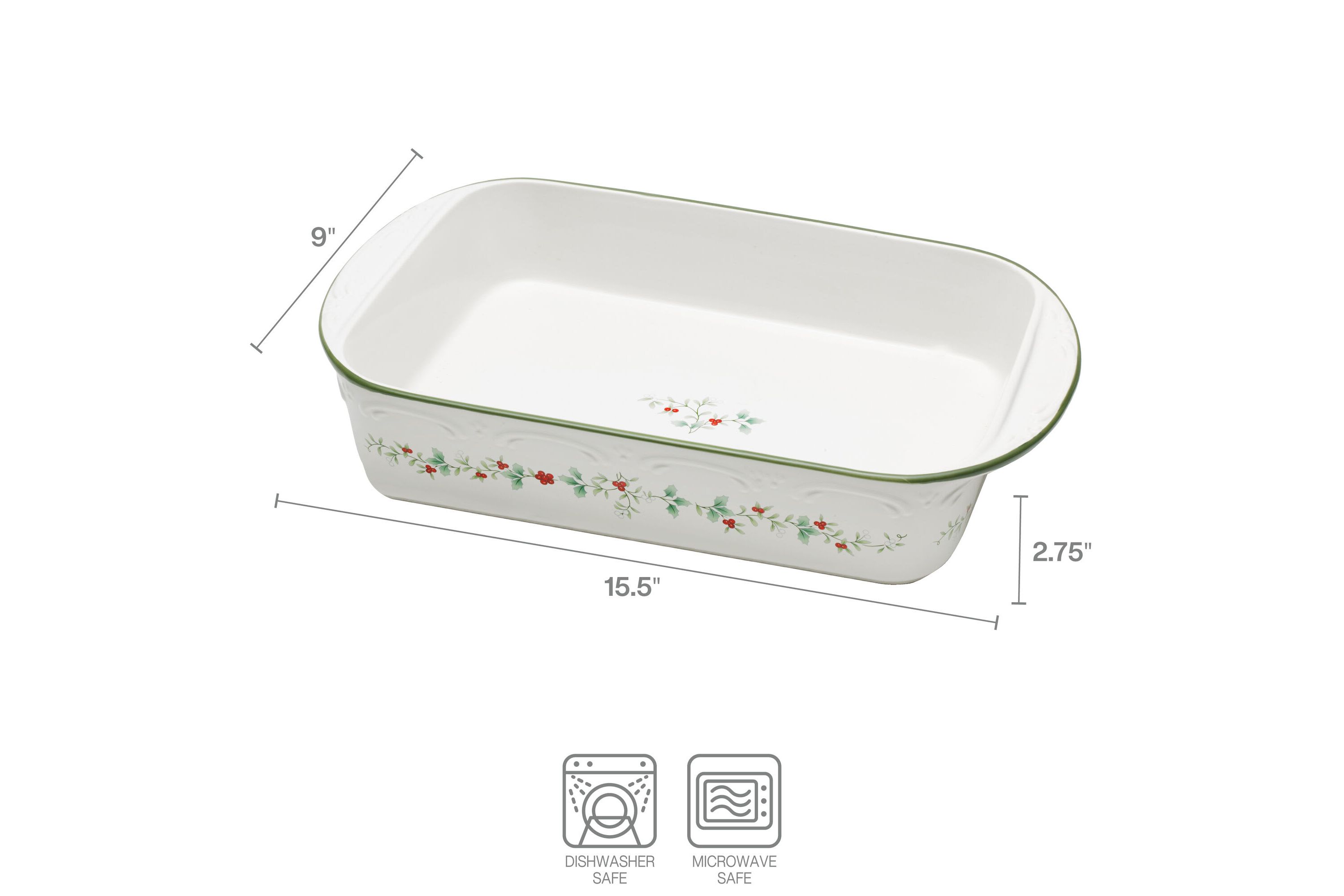 Winterberry 13x19-in Rectangular Baker