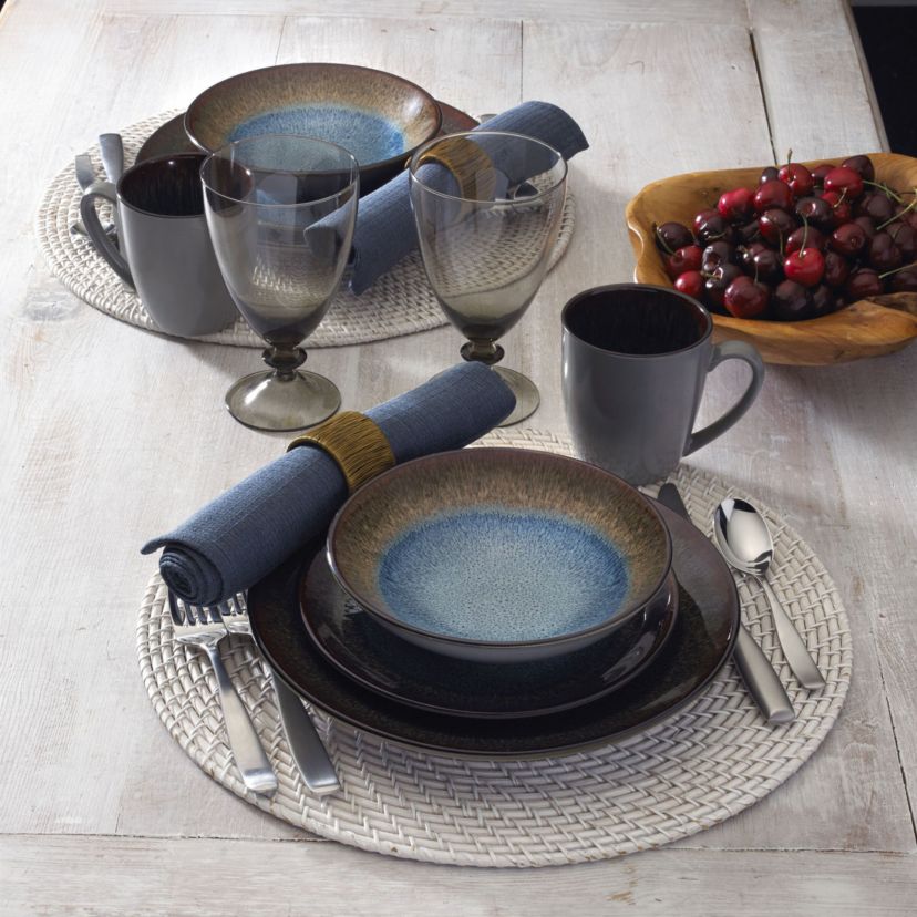 Monroe 16 Piece Dinnerware Set, Service For 4