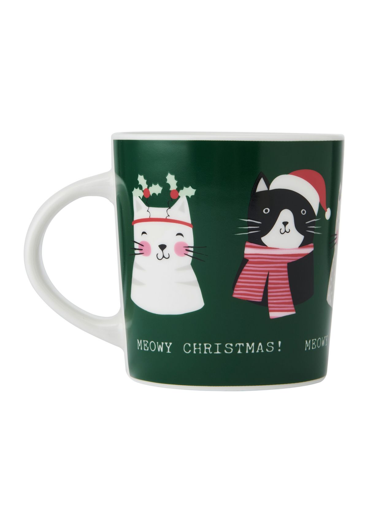 Holiday 18 Ounce Meowy Christmas Mug