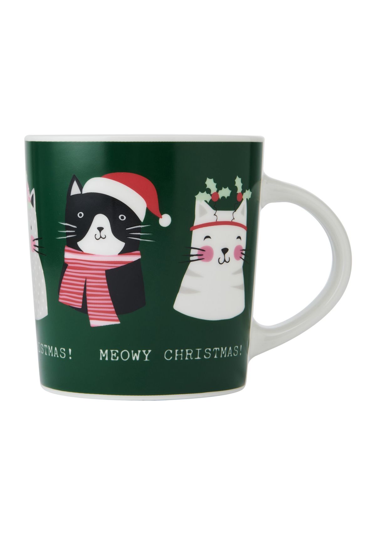 Holiday 18 Ounce Meowy Christmas Mug