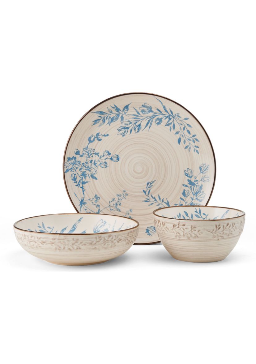 Bella 12 Piece Dinnerware Set, Service For 4