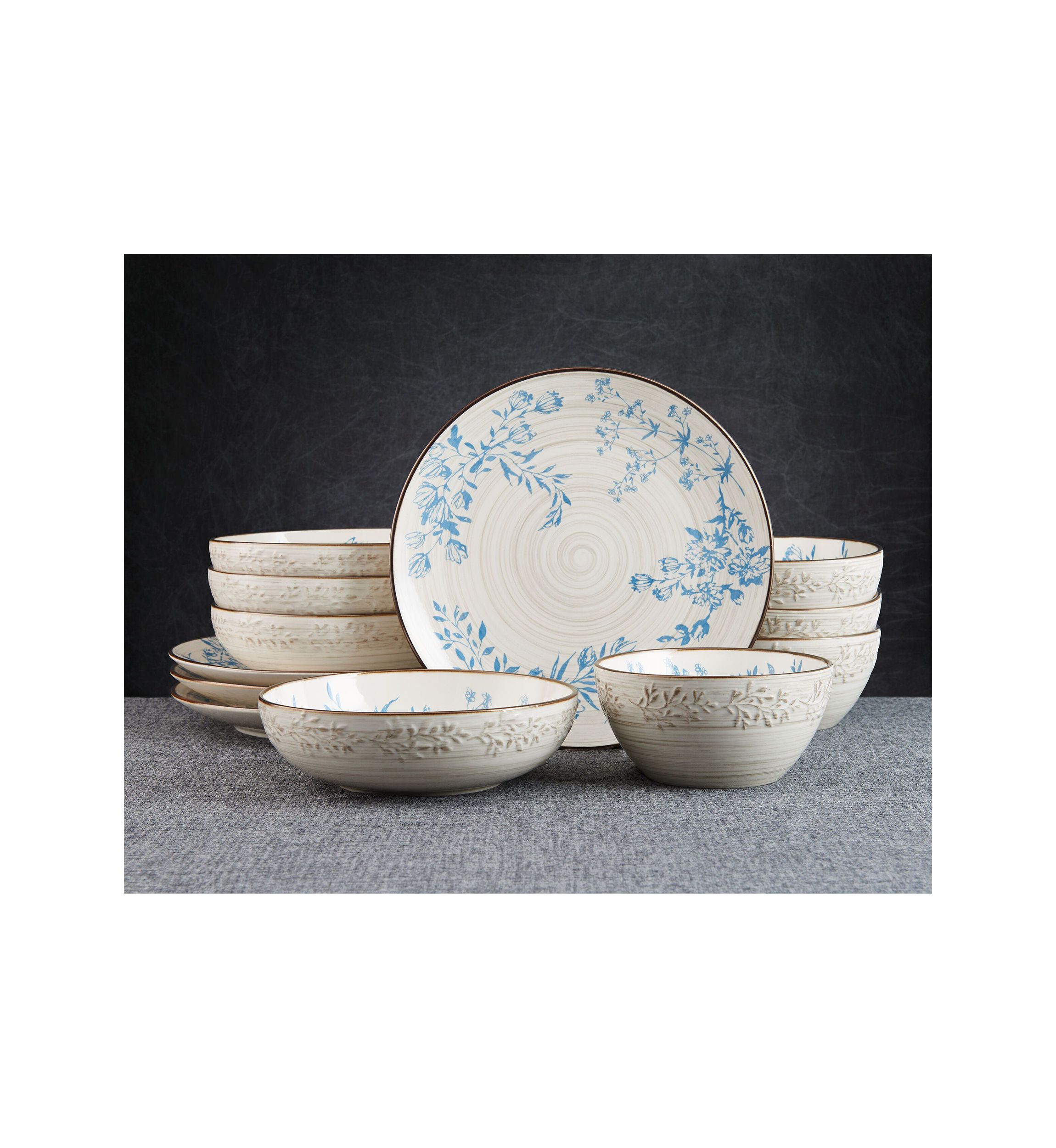 Bella 12 Piece Dinnerware Set, Service For 4