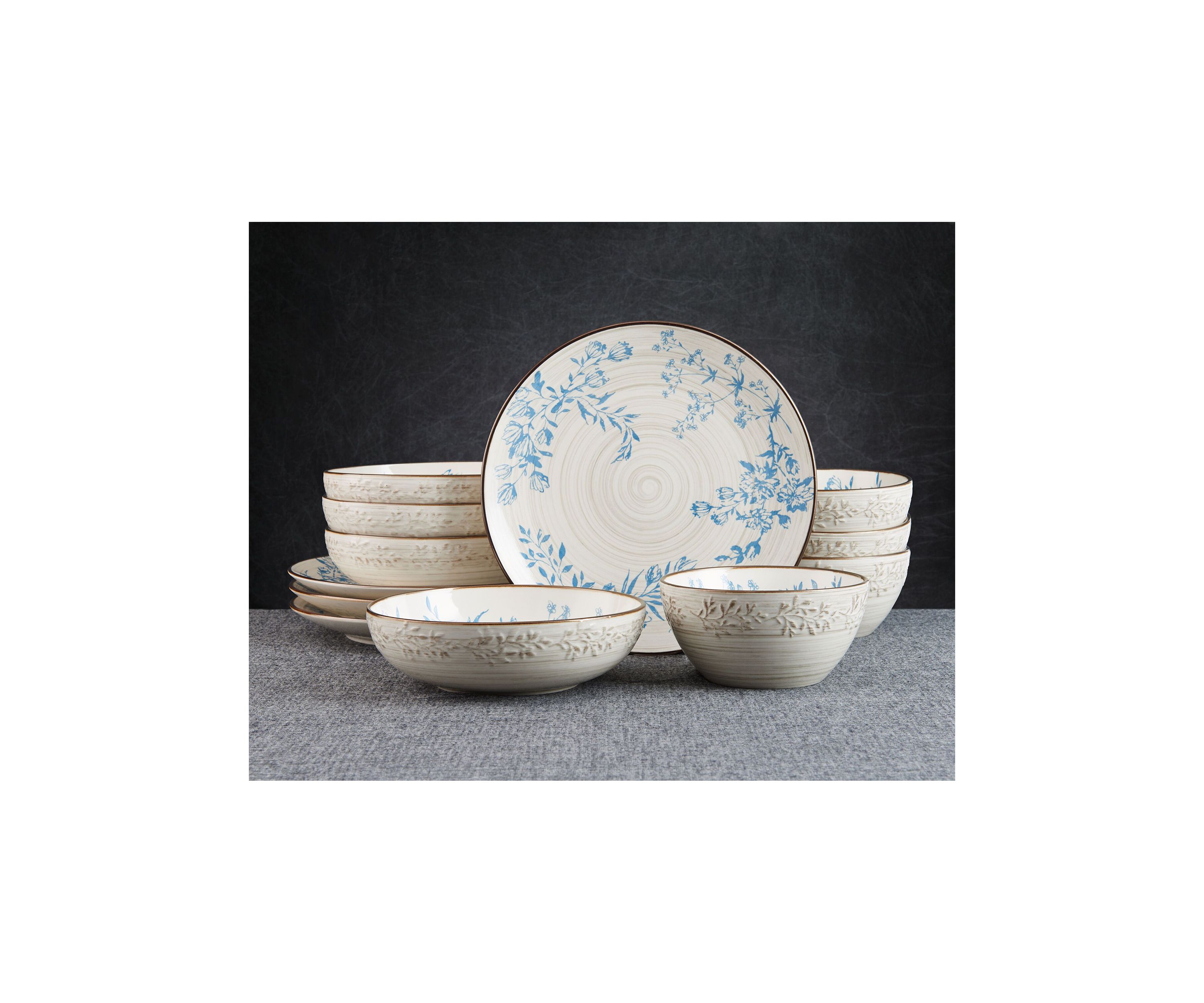 Bella 12 Piece Dinnerware Set, Service For 4