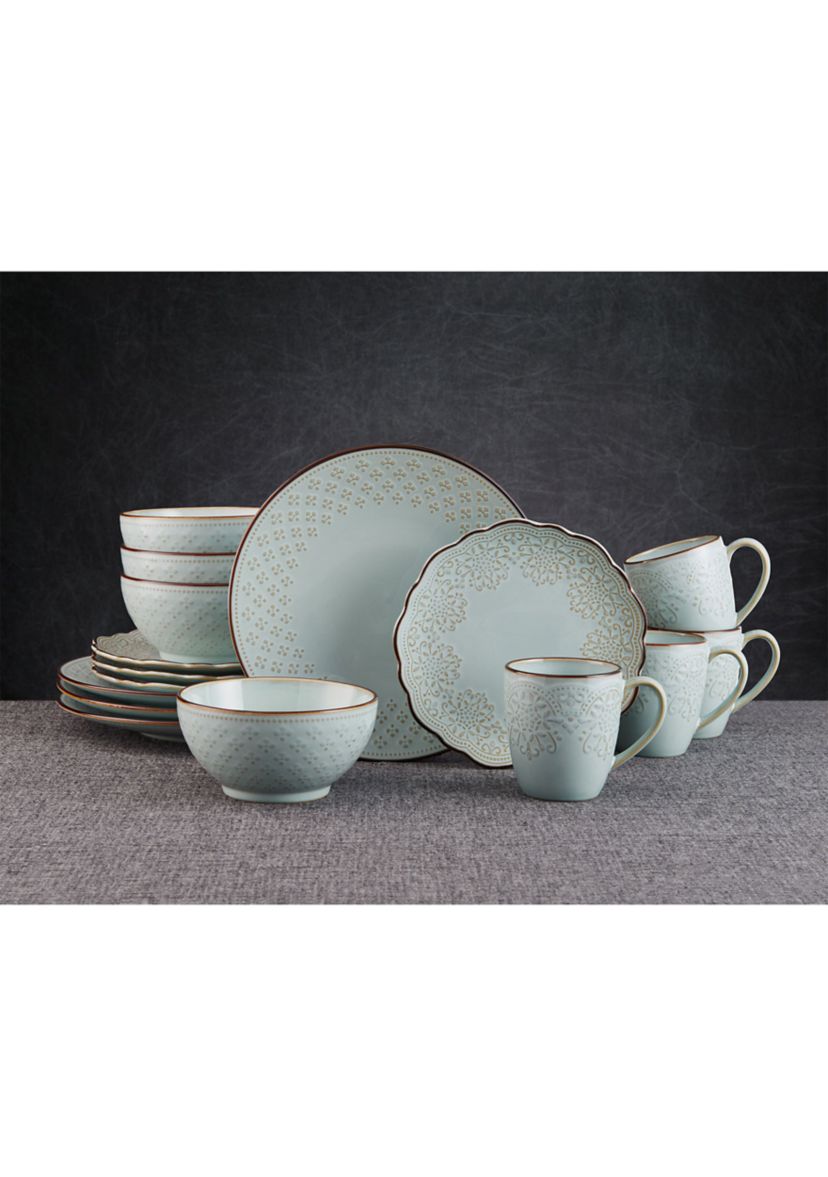 Joanne 16 Piece Dinnerware Set, Service For 4