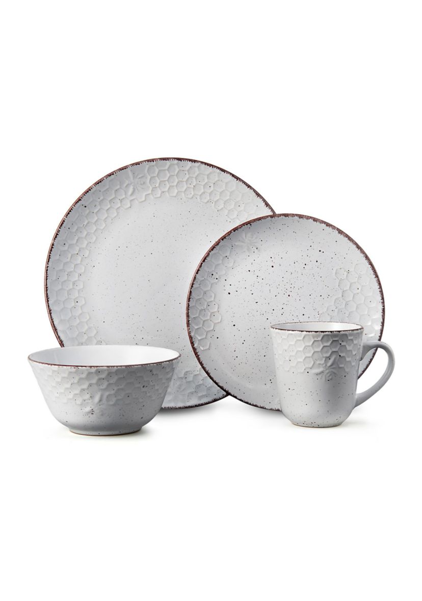 Bumble Bee 16 Piece Dinnerware Set, Service For 4