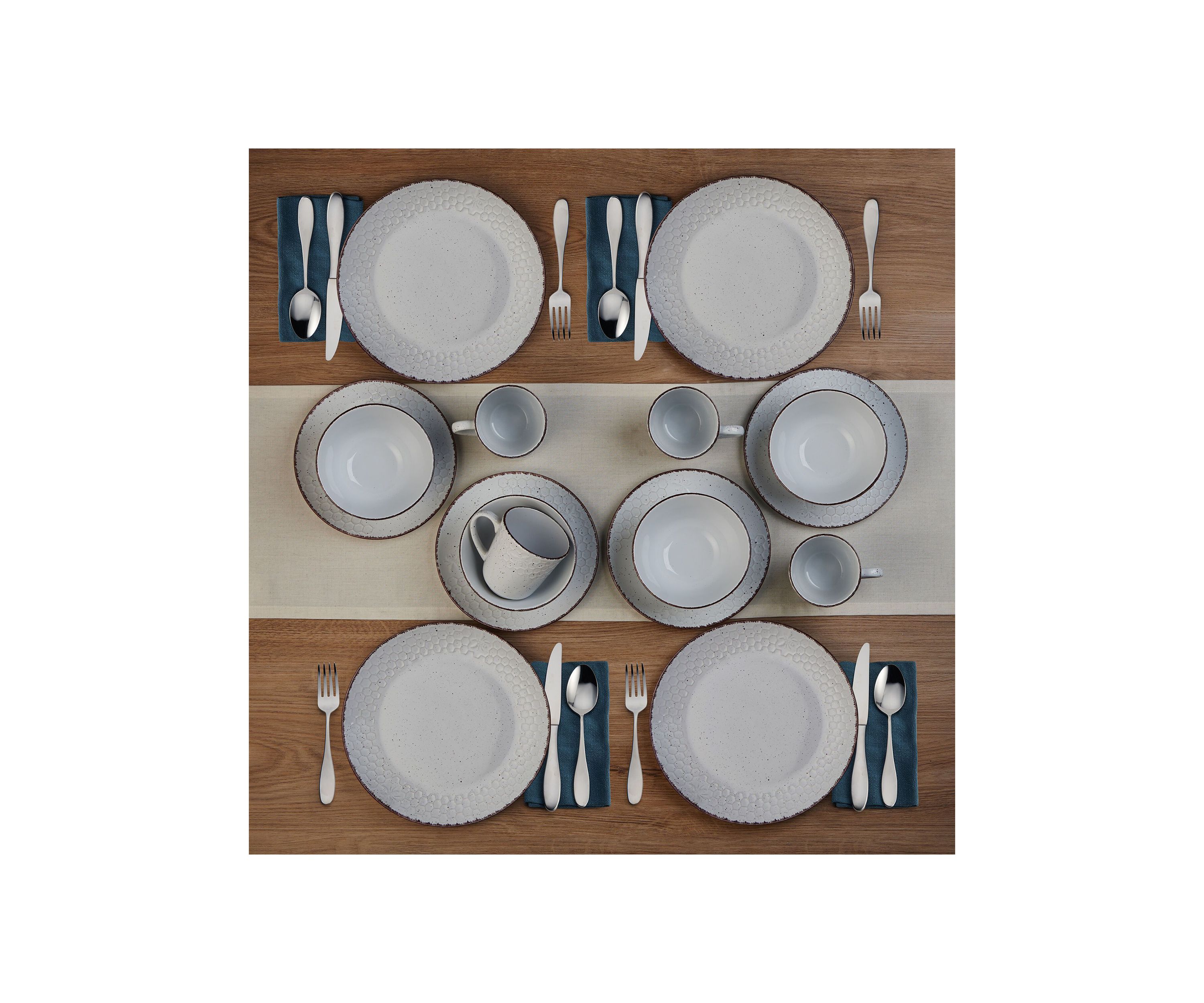 Bumble Bee 16 Piece Dinnerware Set, Service For 4