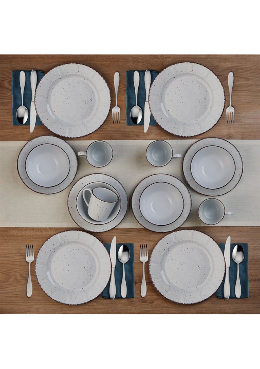 Pineapple 16 Piece Dinnerware Set, Service For 4