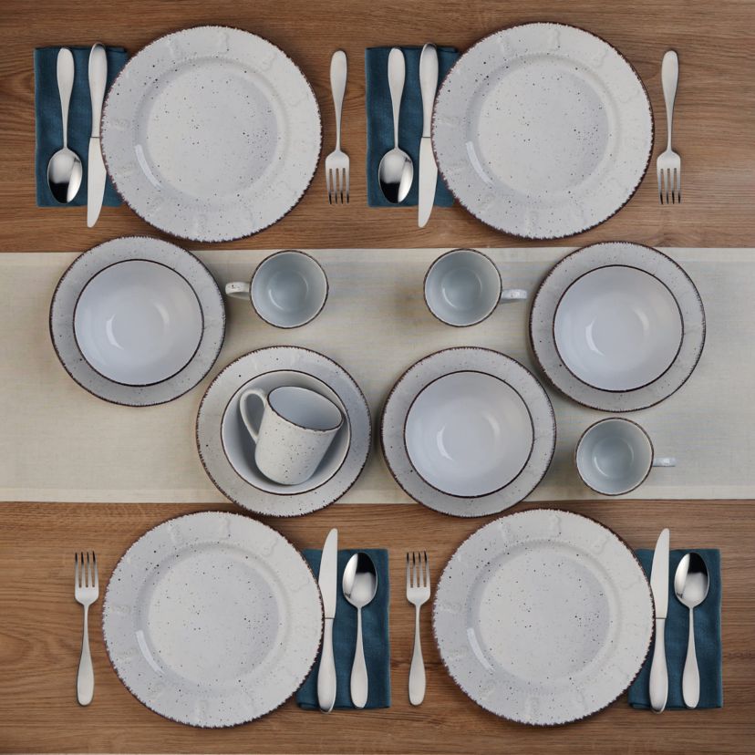 Pineapple 16 Piece Dinnerware Set, Service For 4