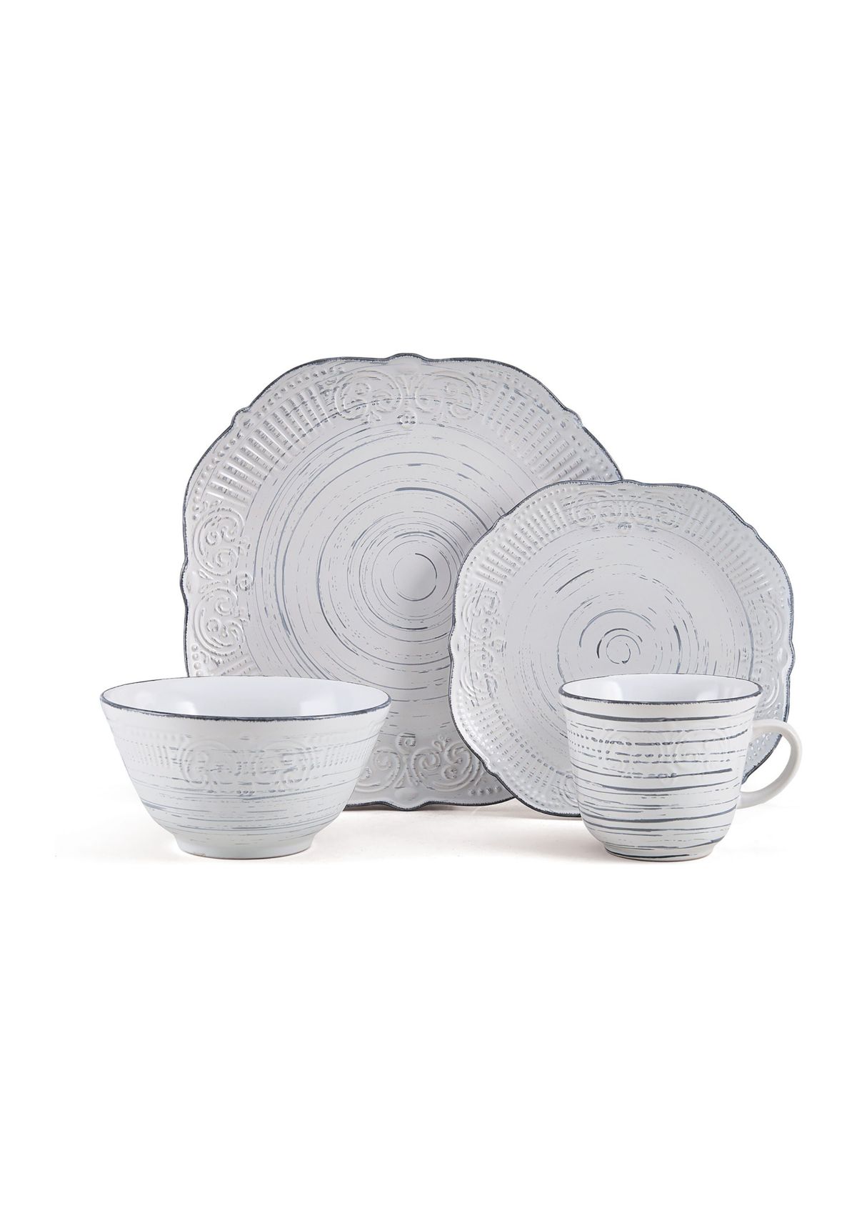 Isabella 16-Piece Dinnerware Set, Service For 4