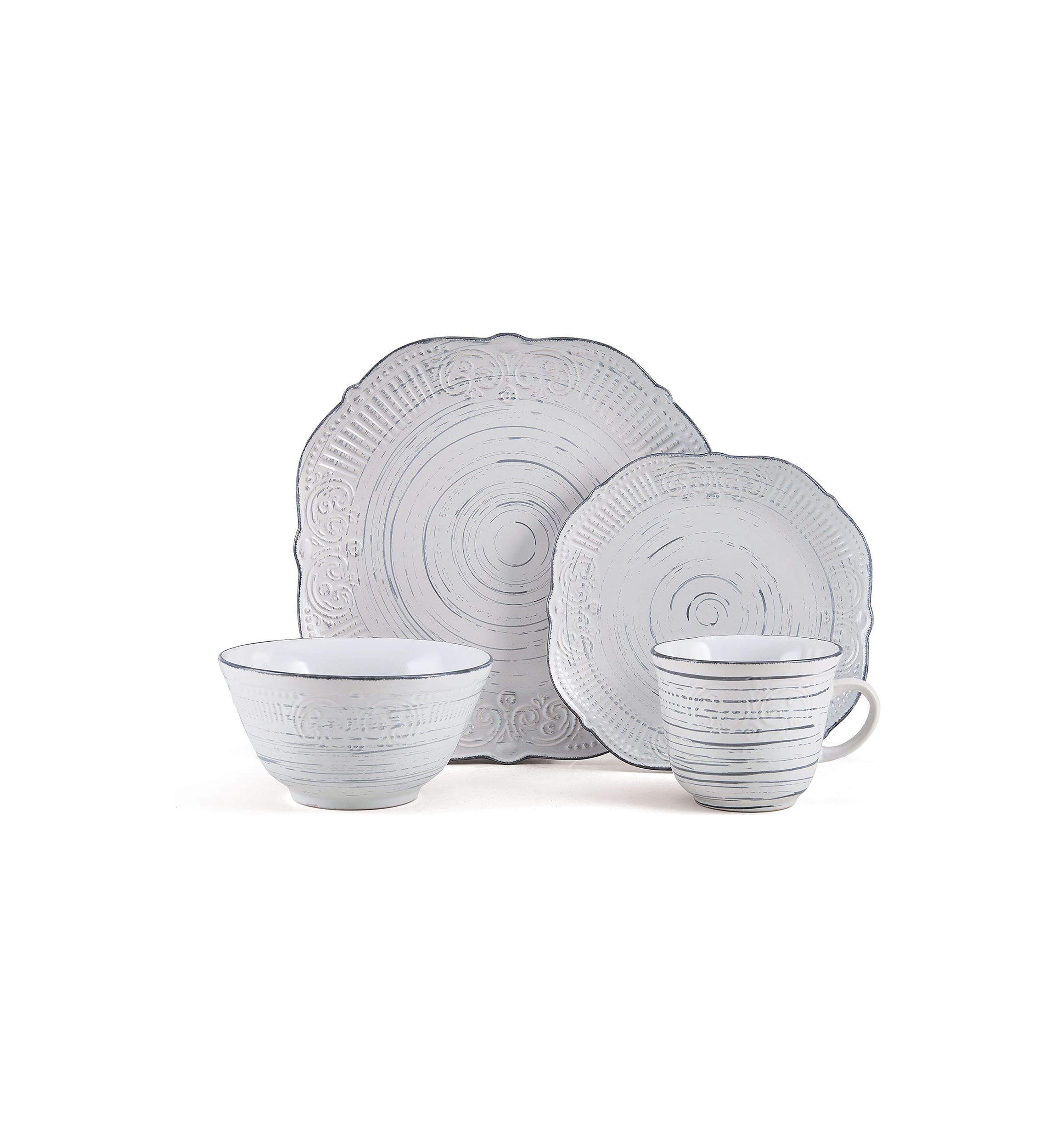 Isabella 16-Piece Dinnerware Set, Service For 4