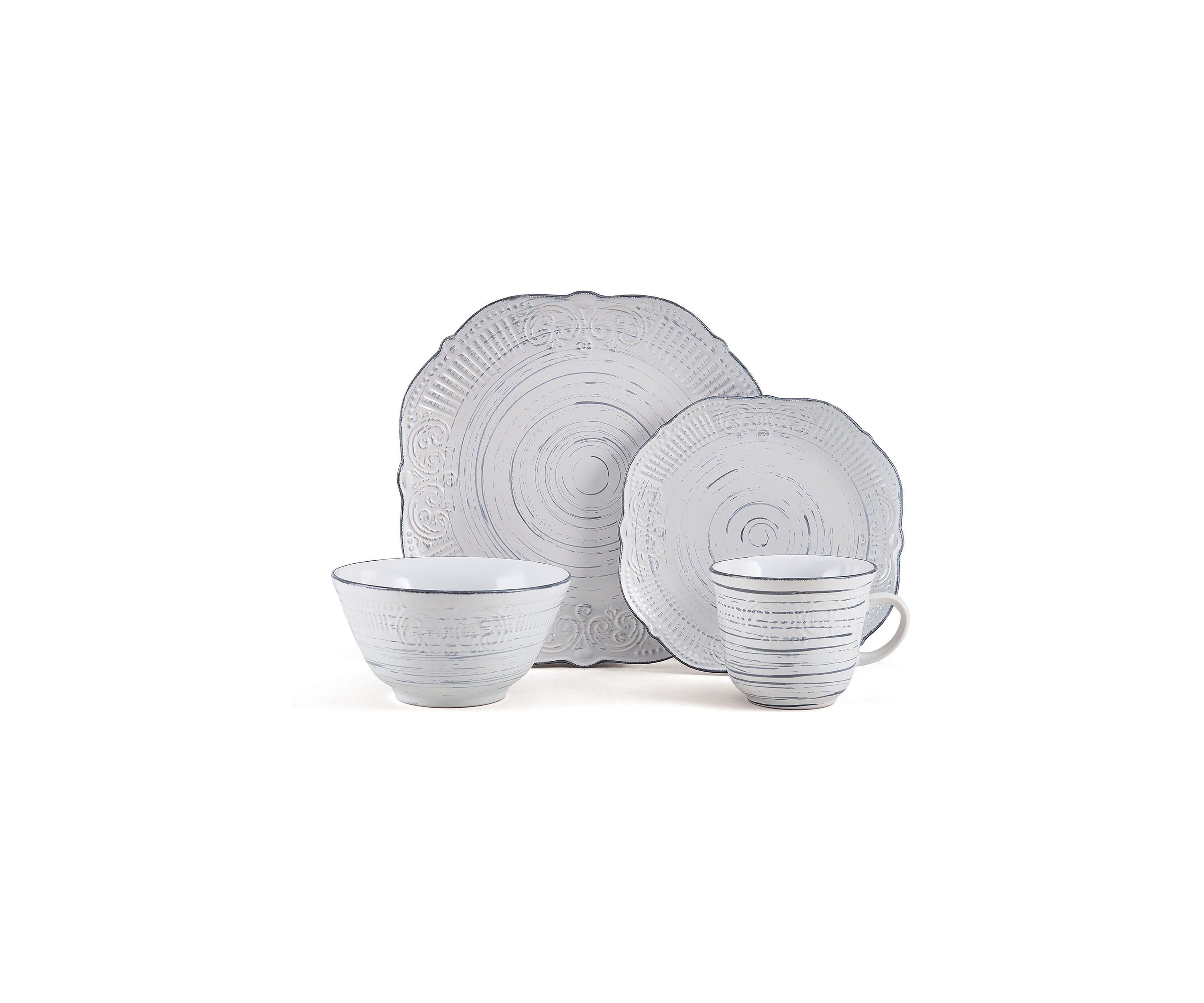 Isabella 16-Piece Dinnerware Set, Service For 4