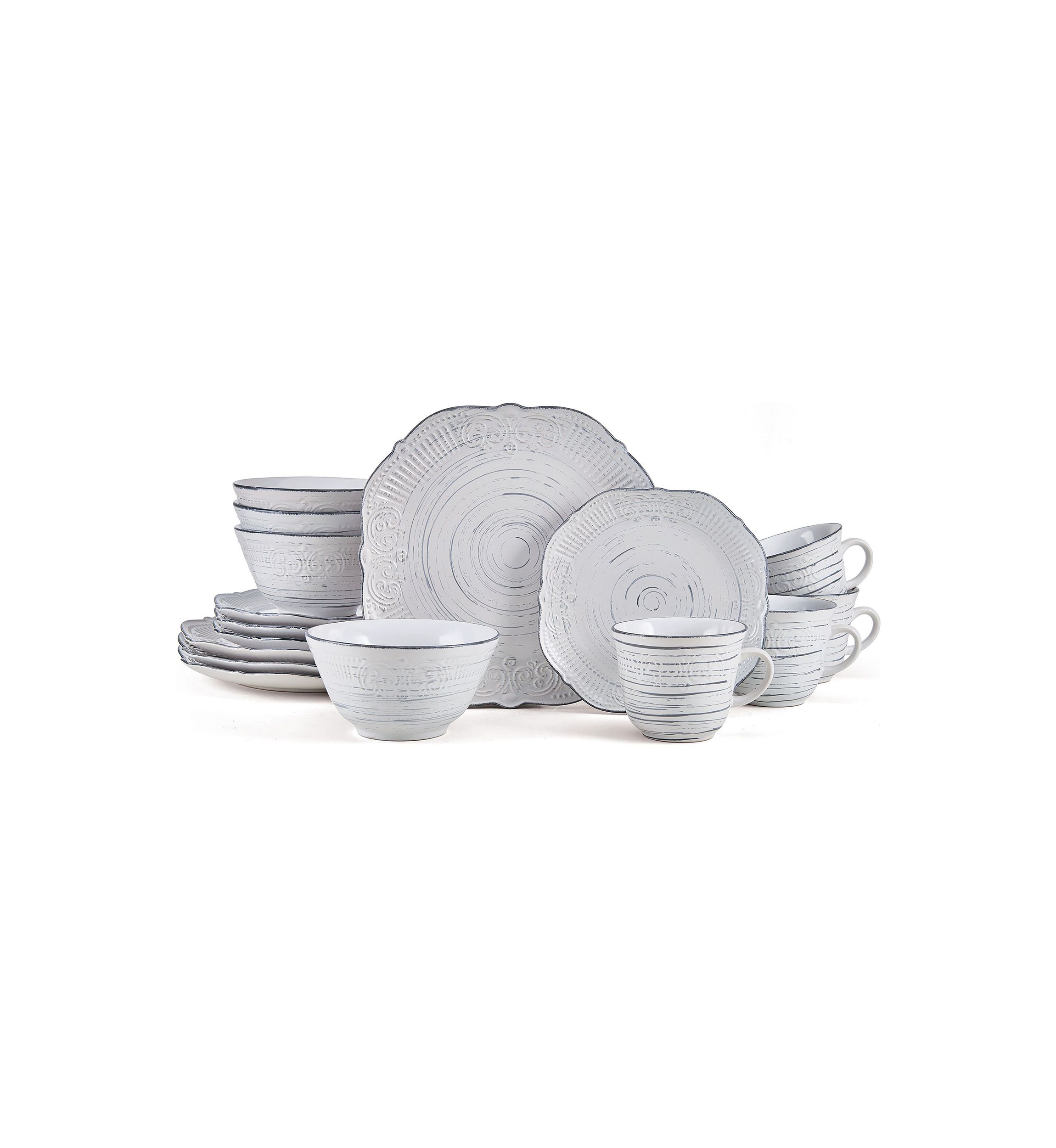 Isabella 16-Piece Dinnerware Set, Service For 4