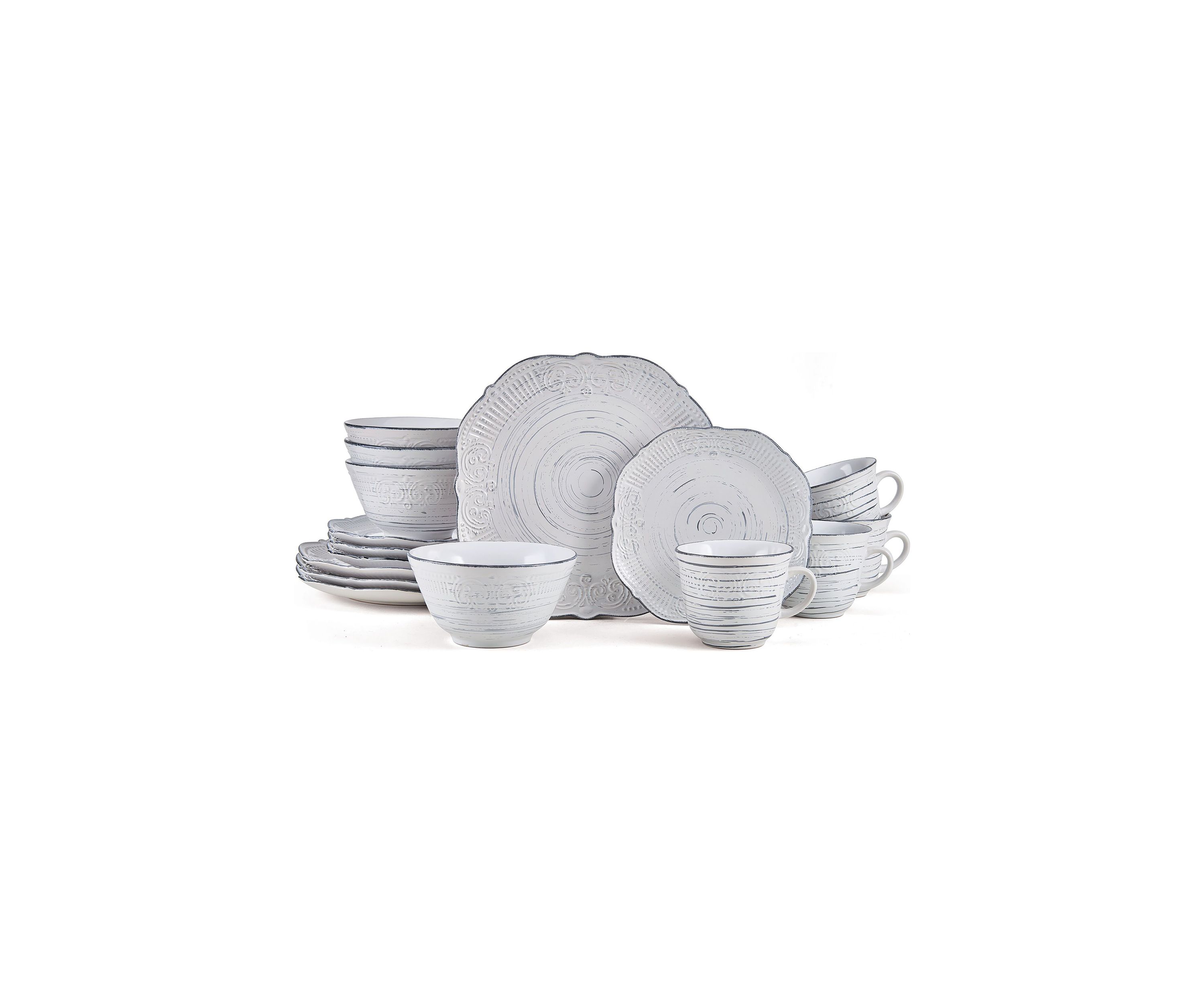 Isabella 16-Piece Dinnerware Set, Service For 4