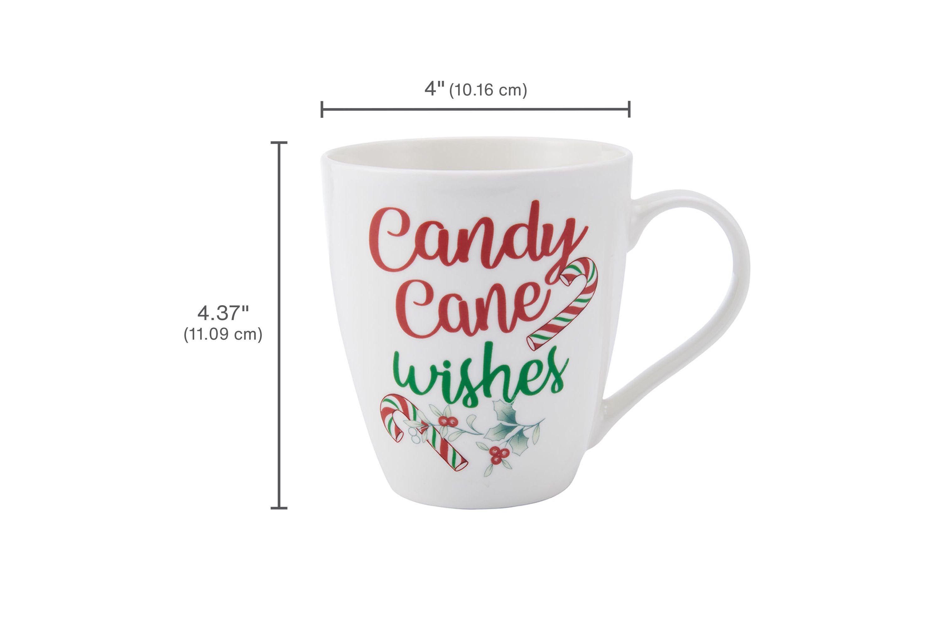 Winterberry 18-oz Set of 6 Festive Mugs