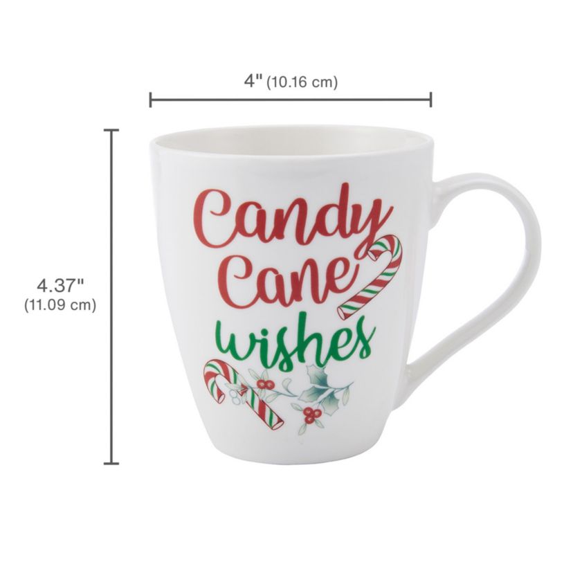 Winterberry 18-oz Set of 6 Festive Mugs