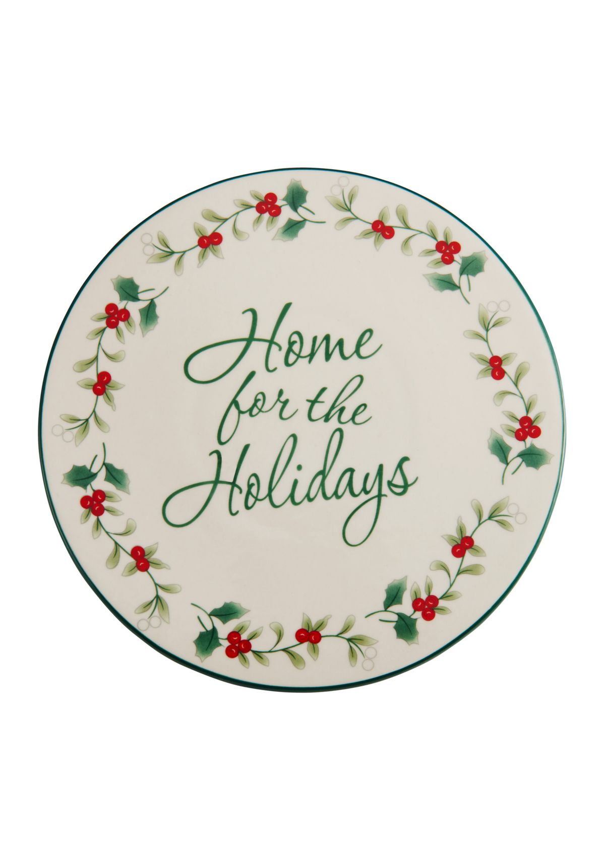 Winterberry Stoneware "Home for the Holidays" Trivet