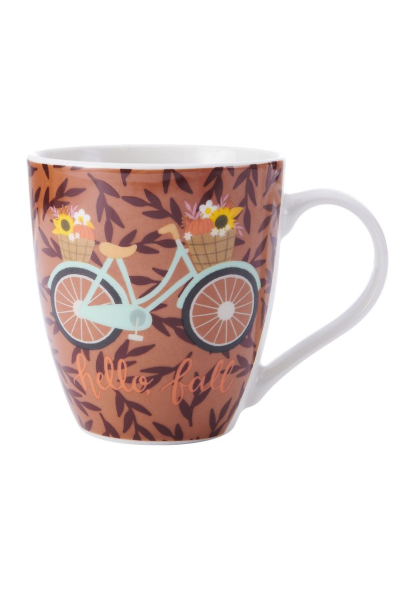 Hello Fall Porcelain Mug, 18 Ounce