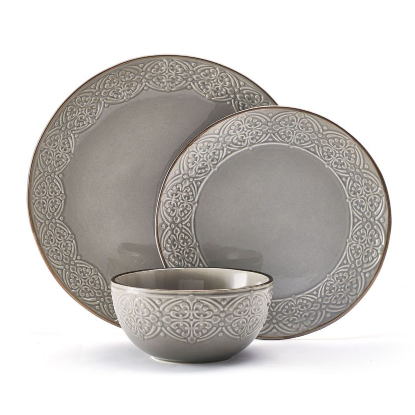 Emma 12-pc Dinnerware Set, Service for 4