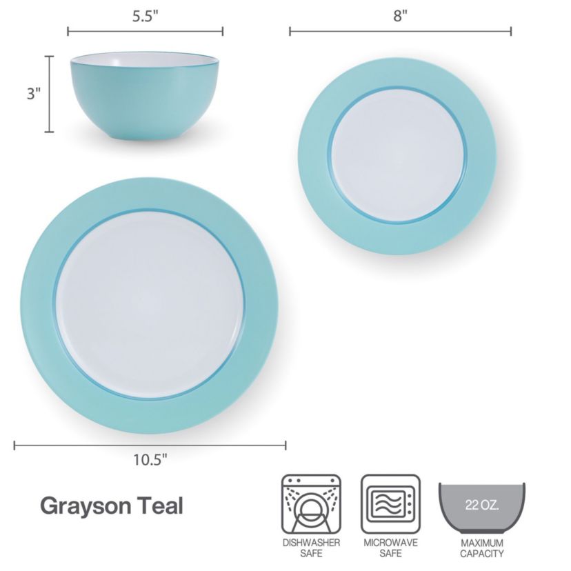Grayson 12-pc Dinnerware Set, Service for 4