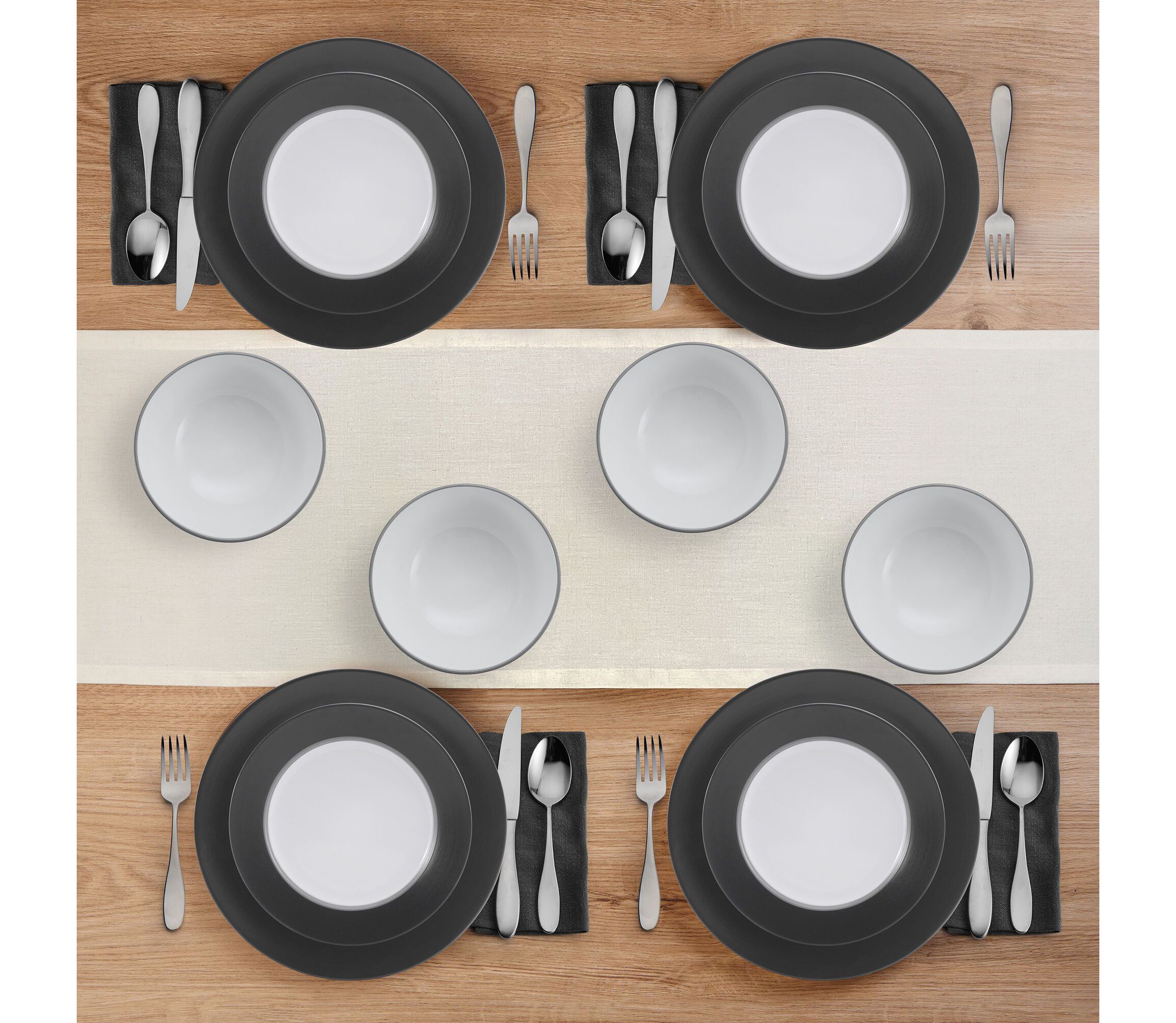 Grayson 12-pc Dinnerware Set, Service for 5