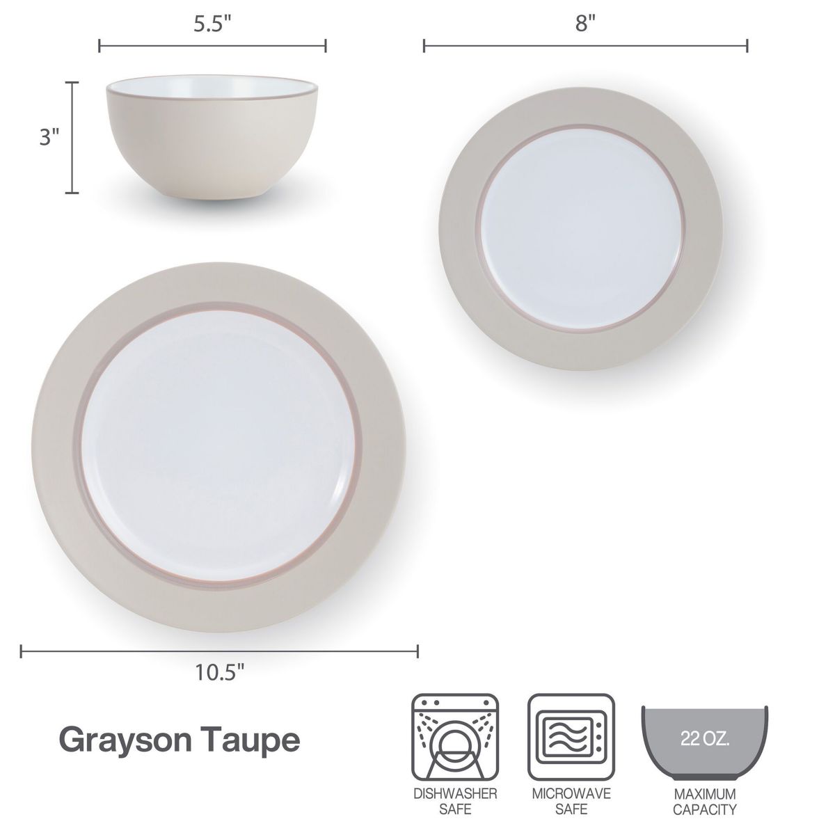 Grayson 12-pc Dinnerware Set, Service for 6