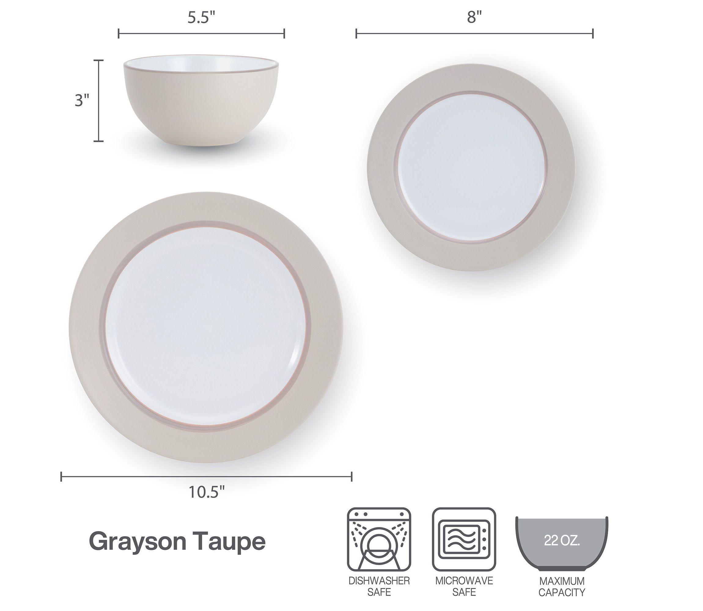 Grayson 12-pc Dinnerware Set, Service for 6
