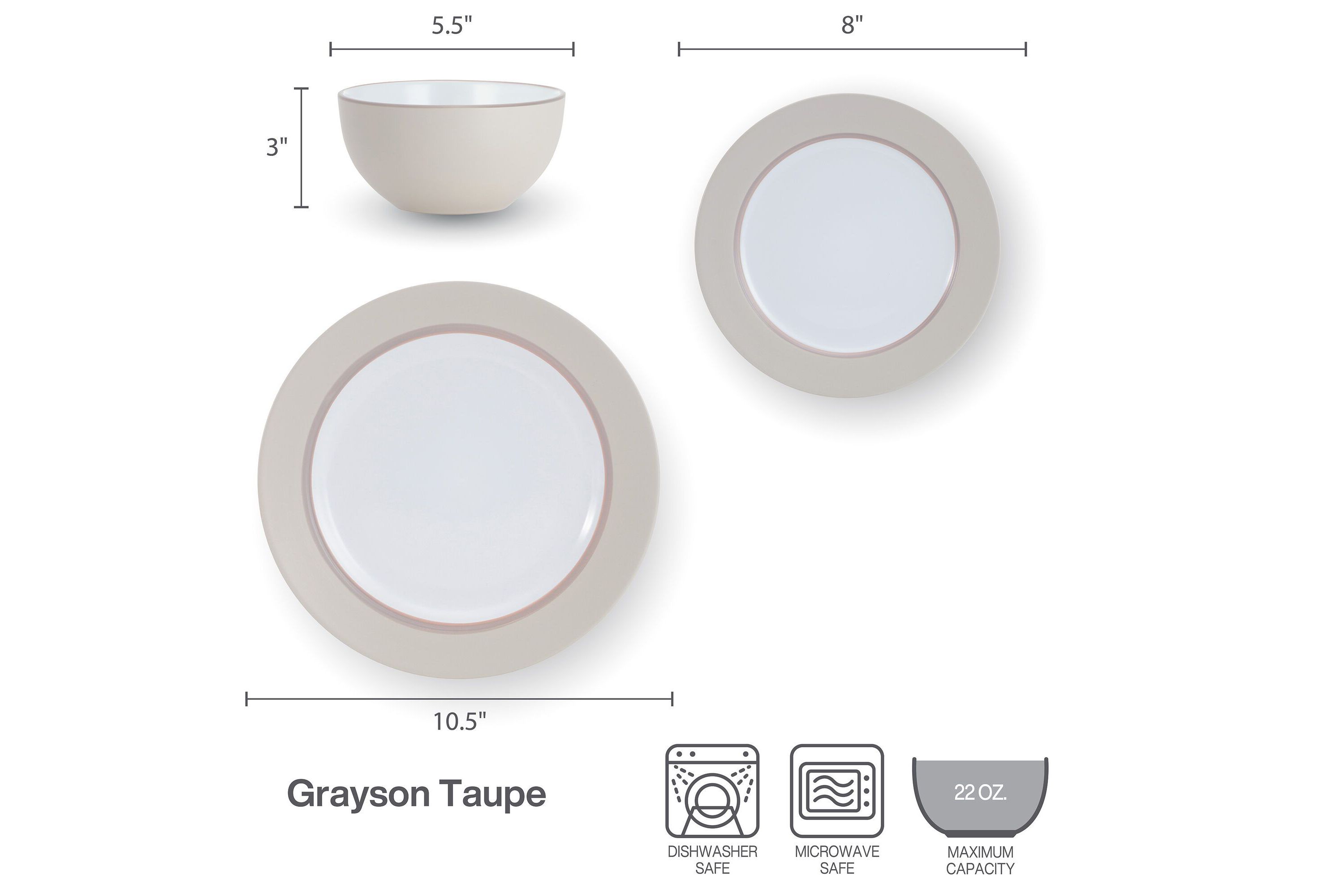 Grayson 12-pc Dinnerware Set, Service for 6