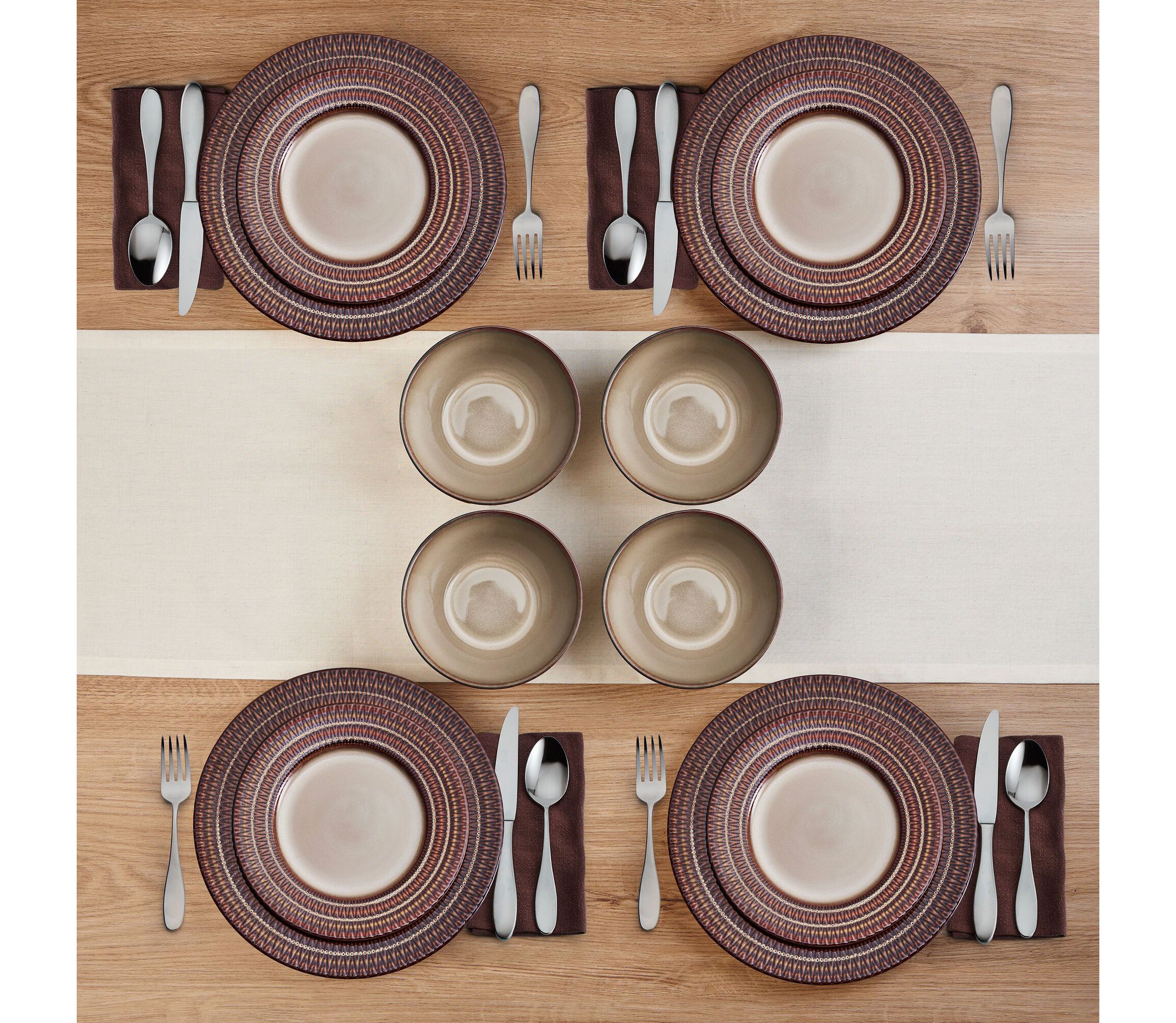 Skylar 12-pc Dinnerware Set, Service for 4