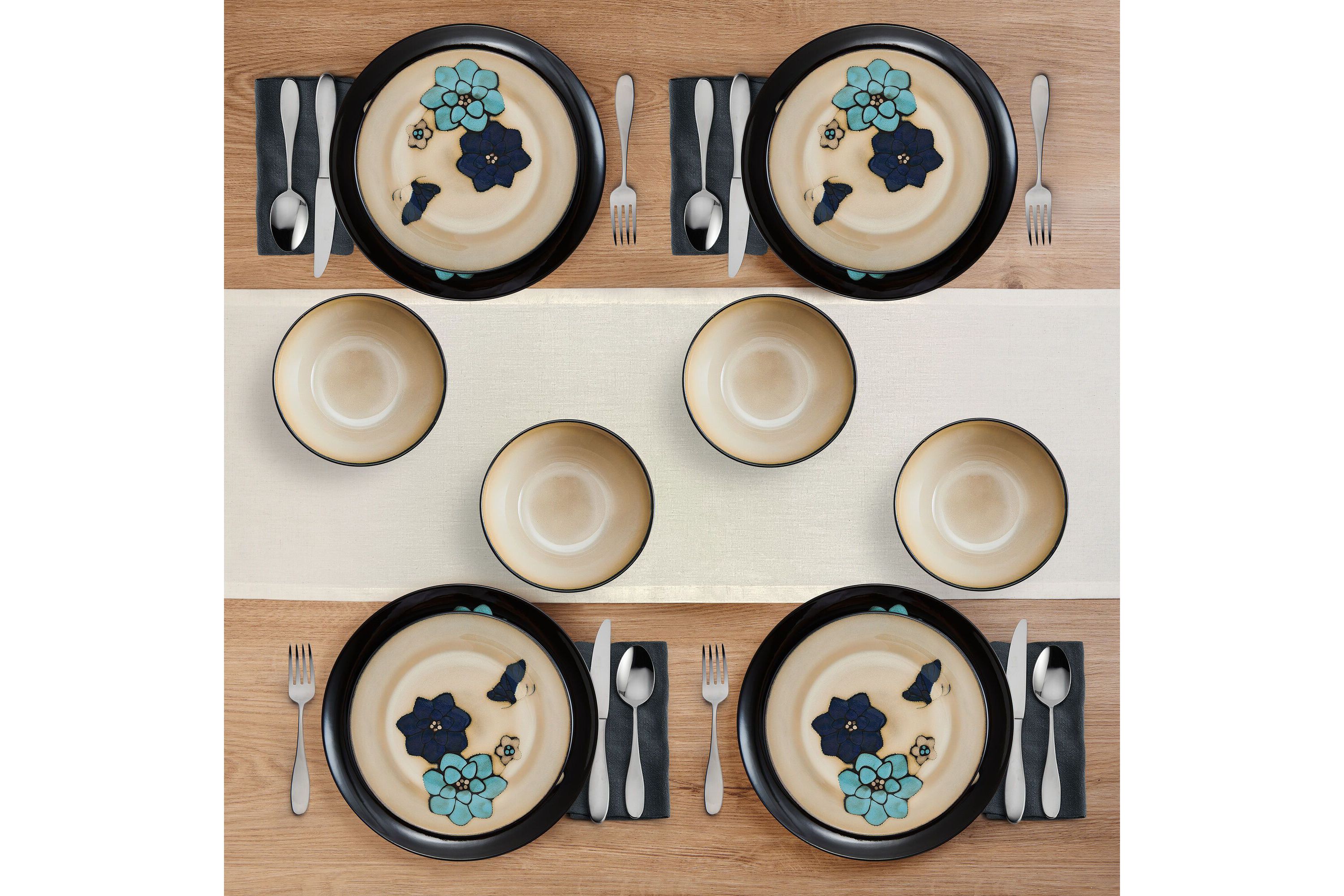 Painted Butterfly 12-pc Dinnerware Set, Service for 4