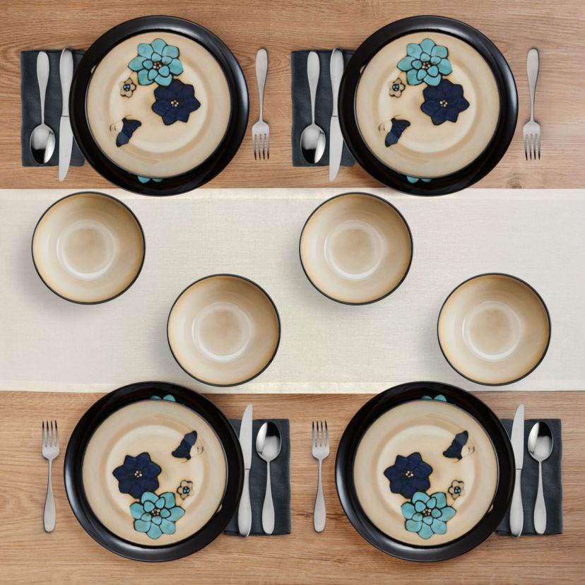 Painted Butterfly 12-pc Dinnerware Set, Service for 4