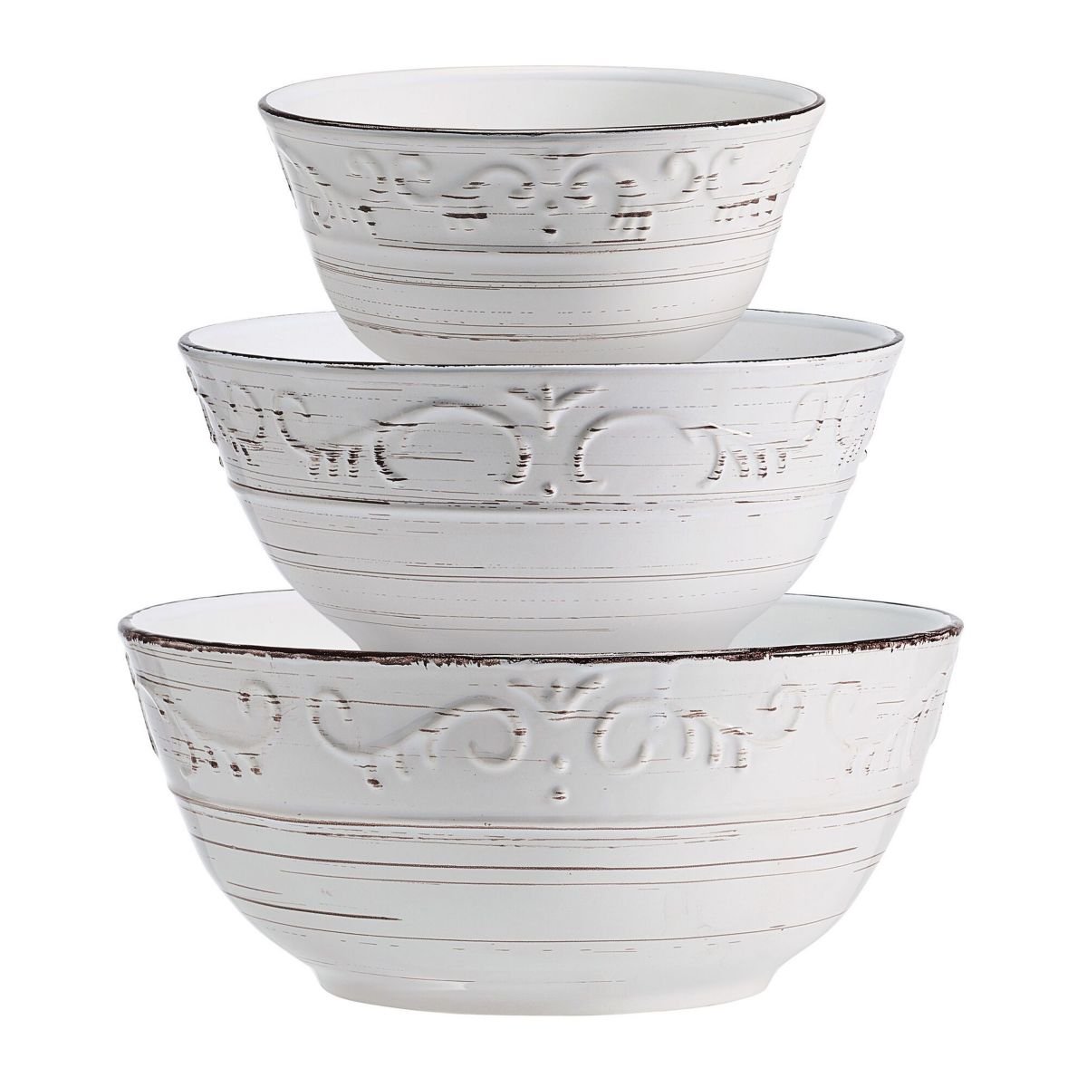 Trellis Set of 3 Serving Bowls