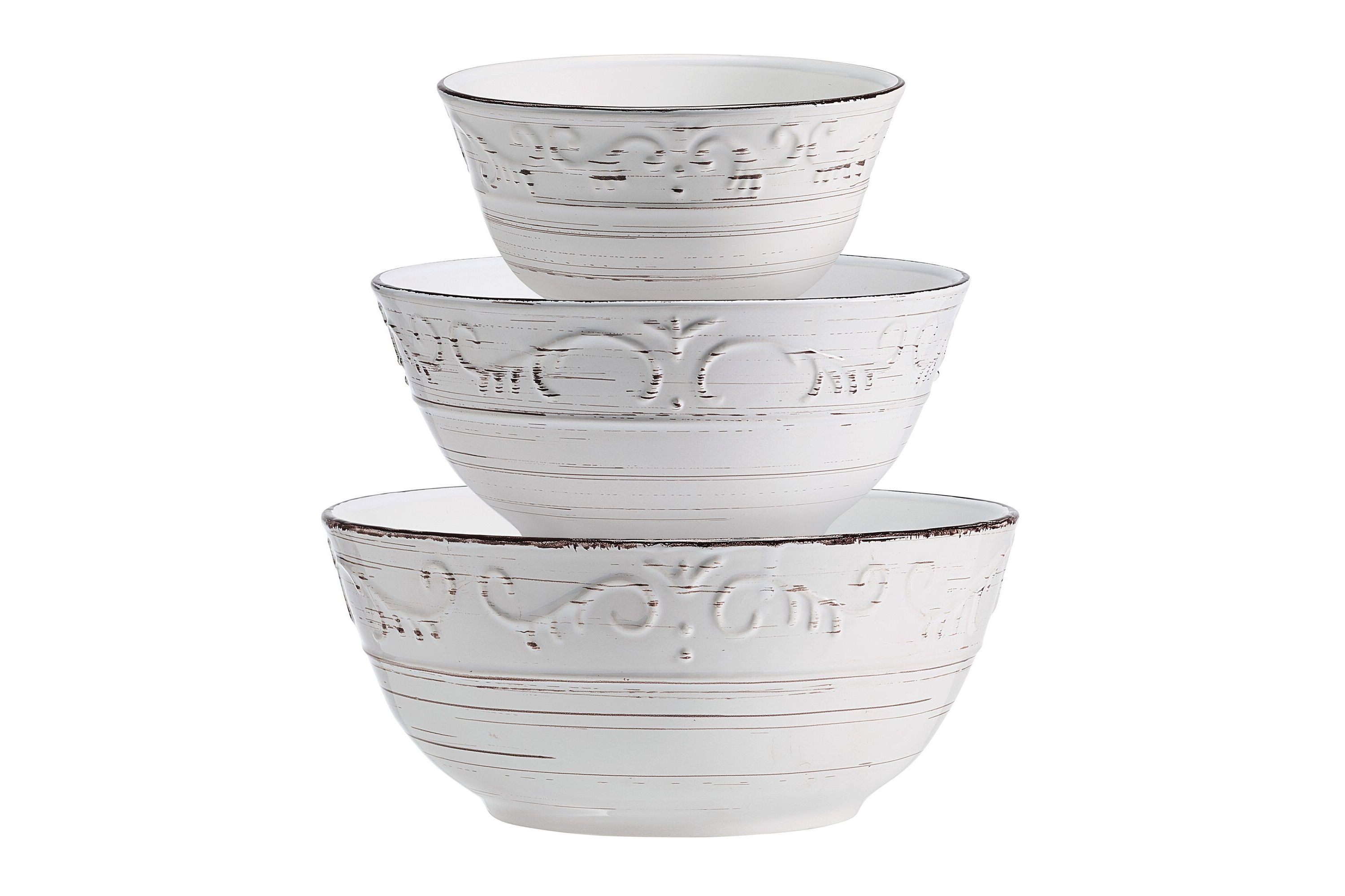 Trellis Set of 3 Serving Bowls