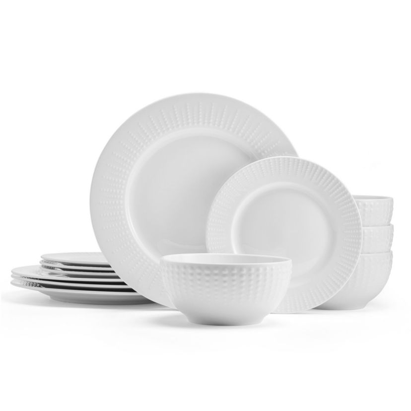 Cassie 12-pc Dinnerware Set, Service for 4