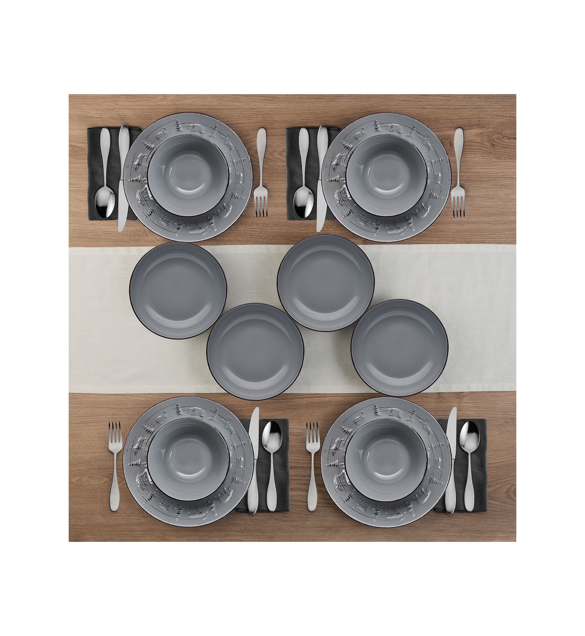 Trellis Lodge 12 Piece Dinnerware Set