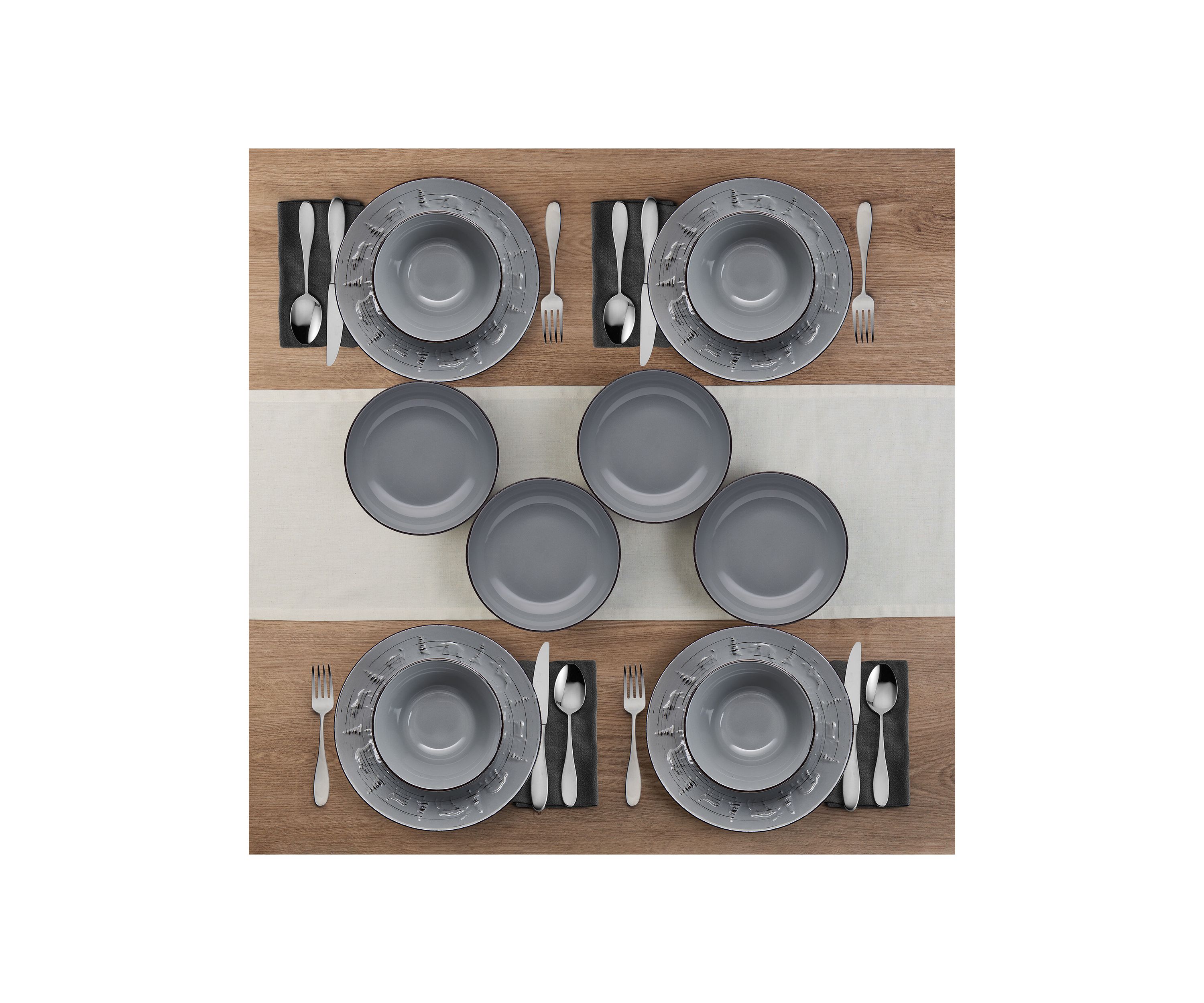 Trellis Lodge 12 Piece Dinnerware Set
