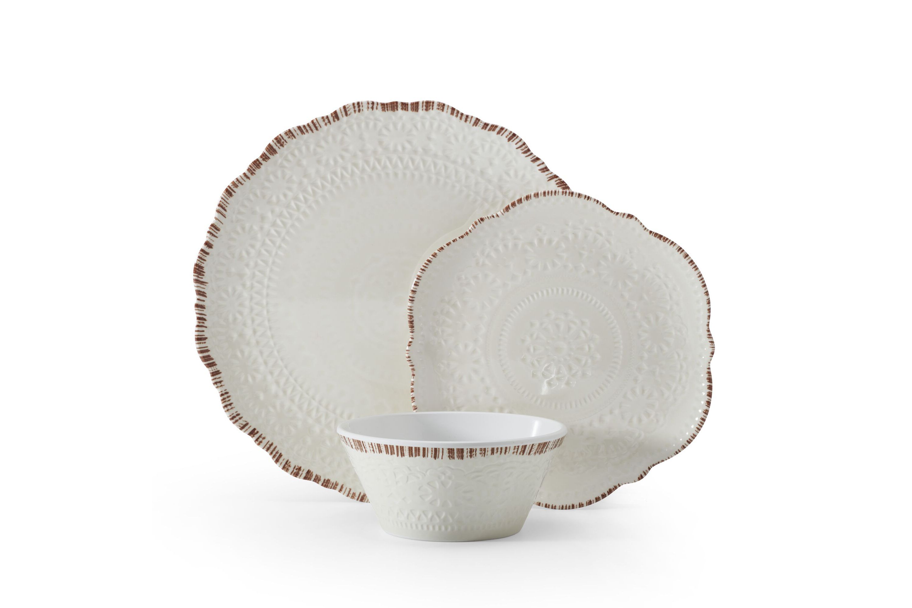 Chateau 12-pc Melamine Dinnerware Set, Service for 4