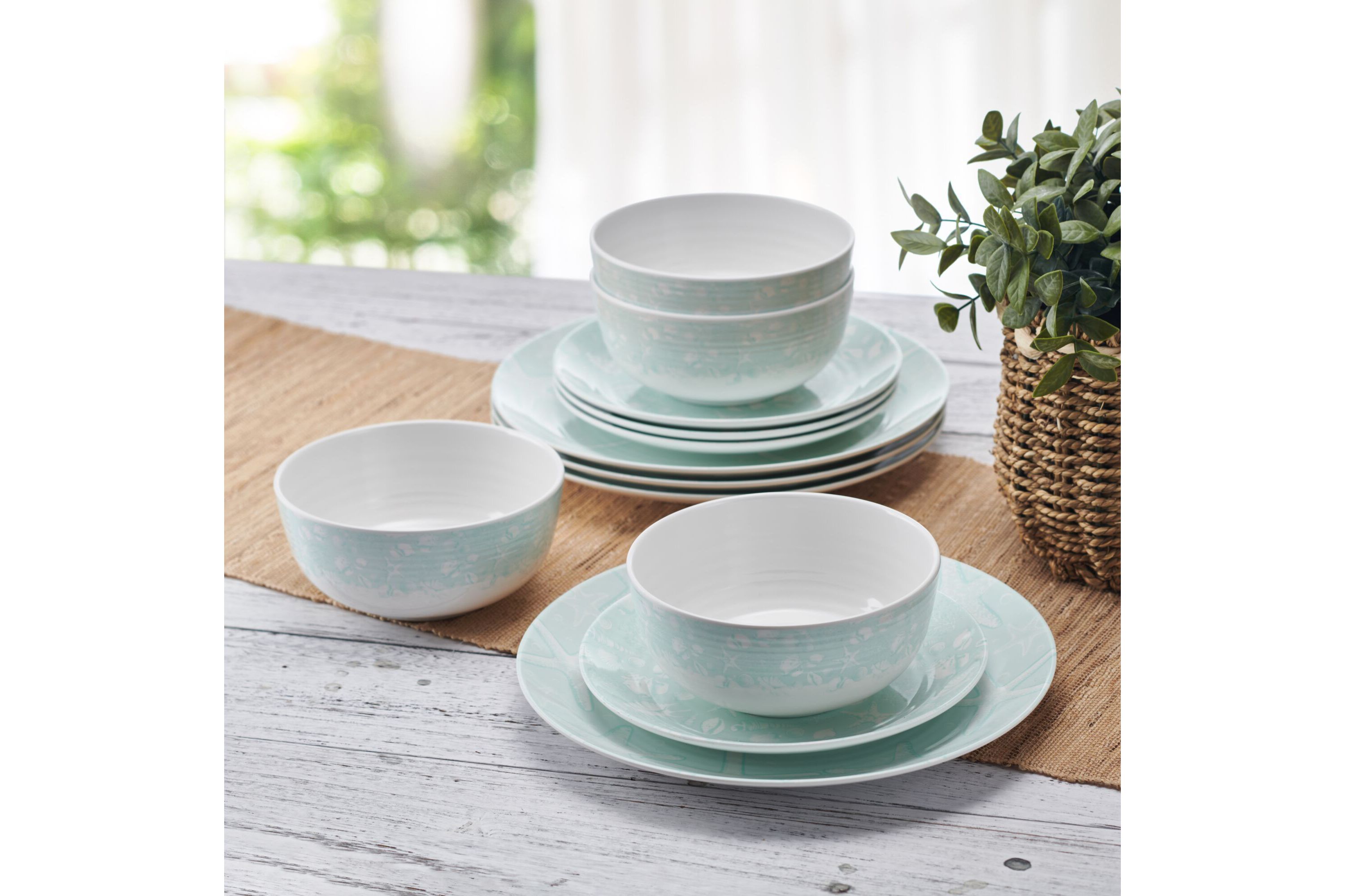 Venice 12-pc Melamine Dinnerware Set, Service for 4