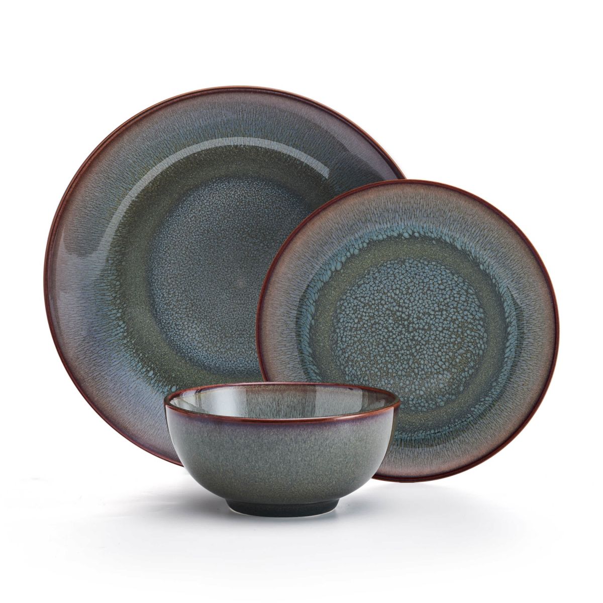 Mackensie 12 Piece Dinnerware Set, Service for 4, Multicolored