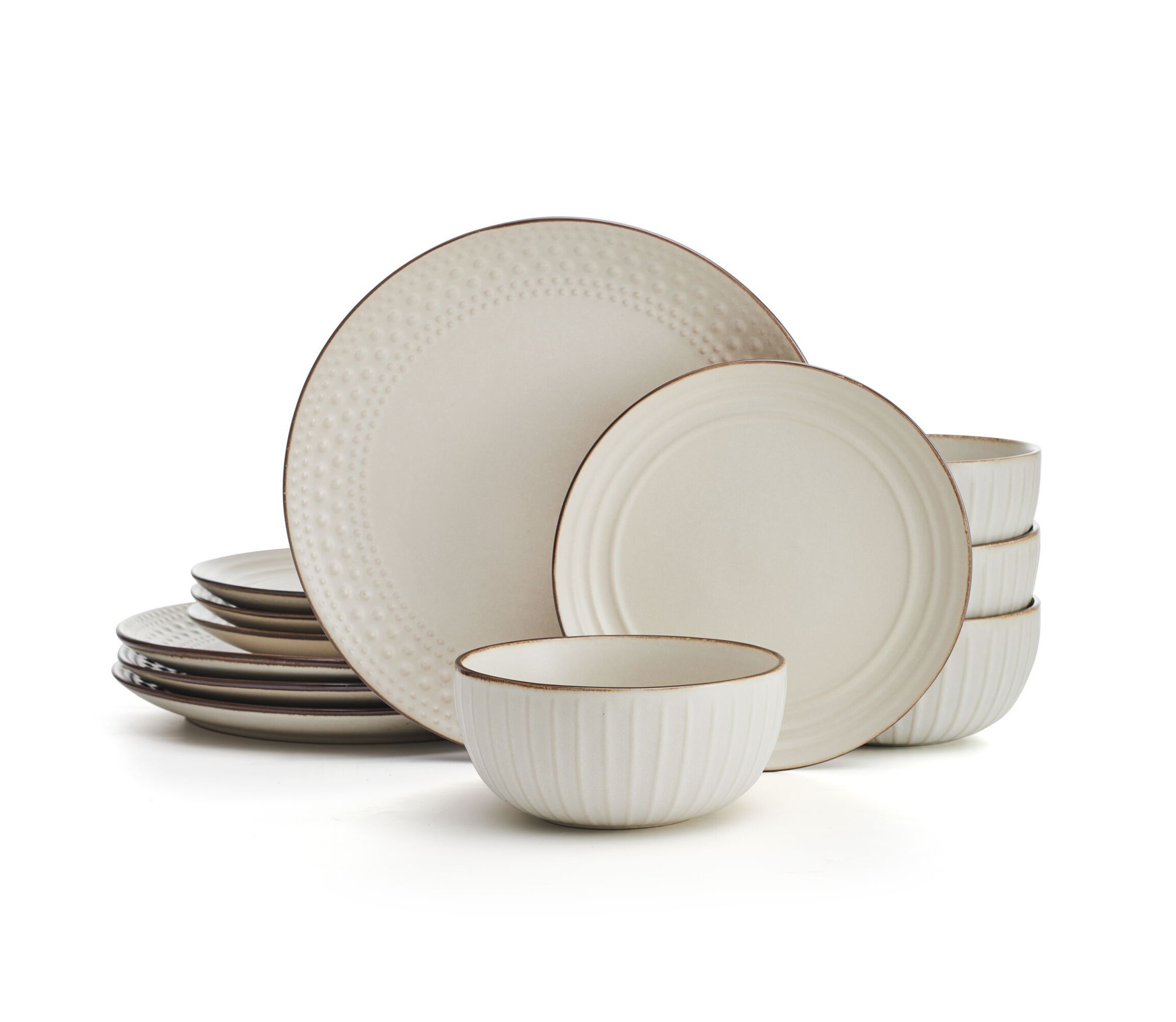 Janelle 12-pc Dinnerware Set, Service for 4