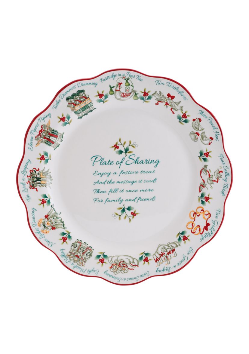 Winterberry 12 Days of Christmas Platter