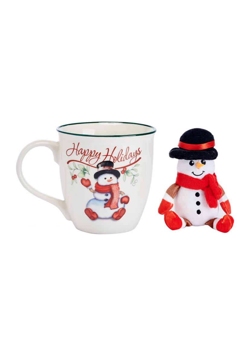 Winterberry 20-oz Festive Snowman Mug and Ornament Set