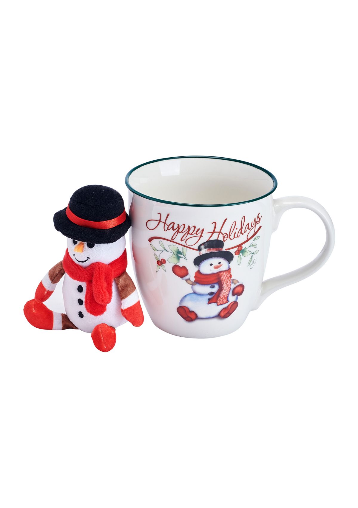 Winterberry 20-oz Festive Snowman Mug and Ornament Set