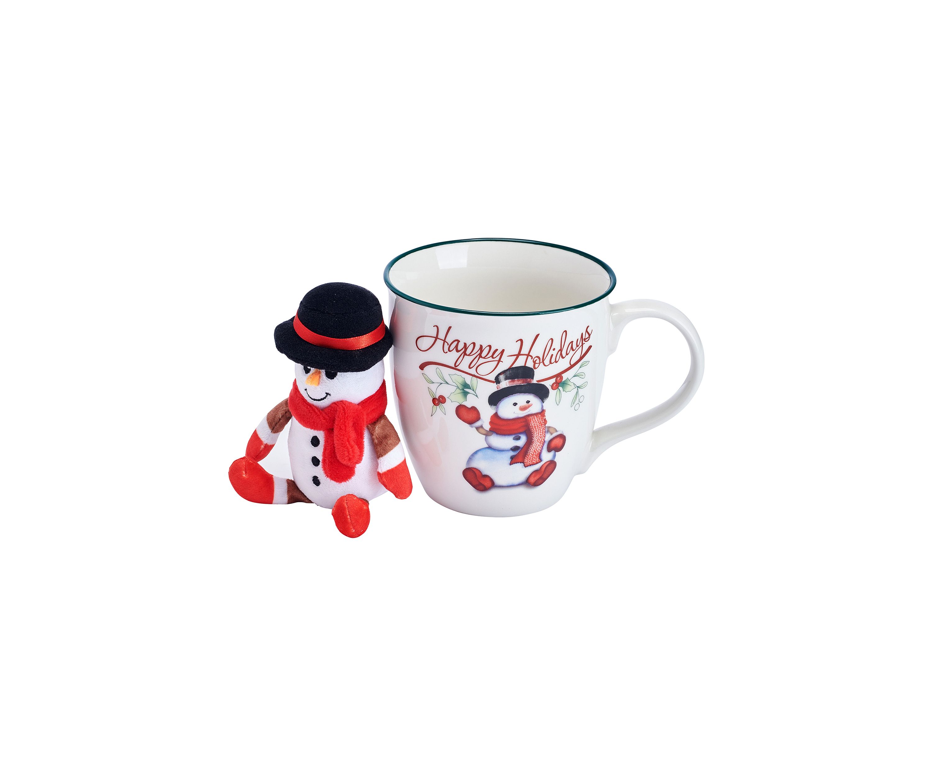 Winterberry 20-oz Festive Snowman Mug and Ornament Set