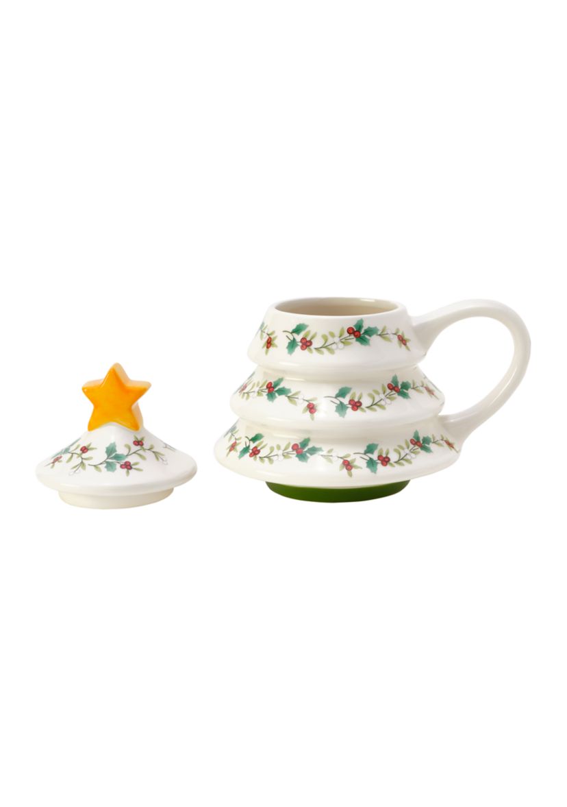 Pfaltzgraff Winterberry Festive Figural Tree Mug