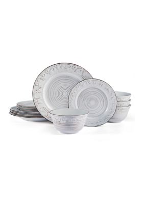Trellis 12-Piece Dinnerware Set