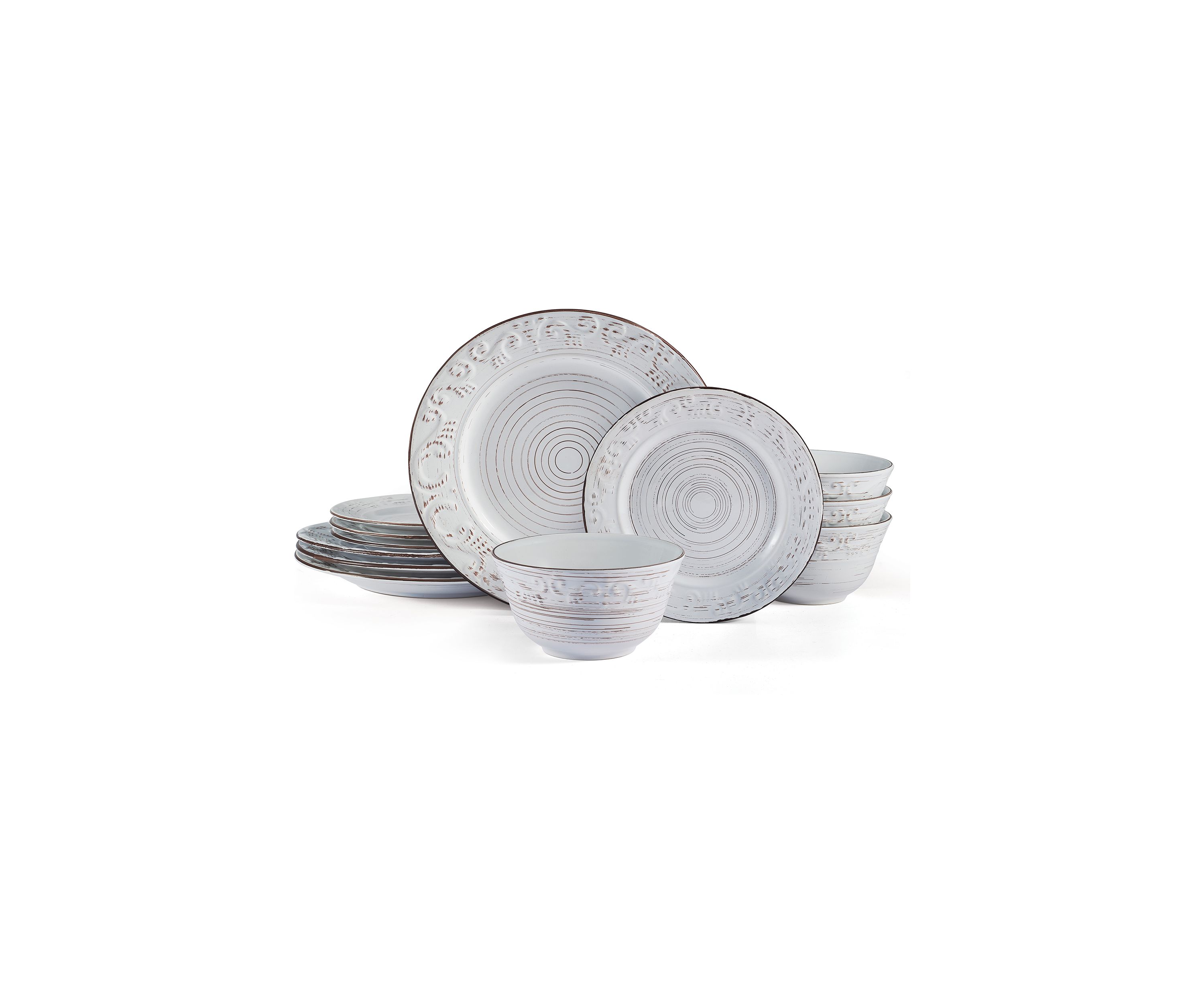 Trellis 12-Piece Dinnerware Set