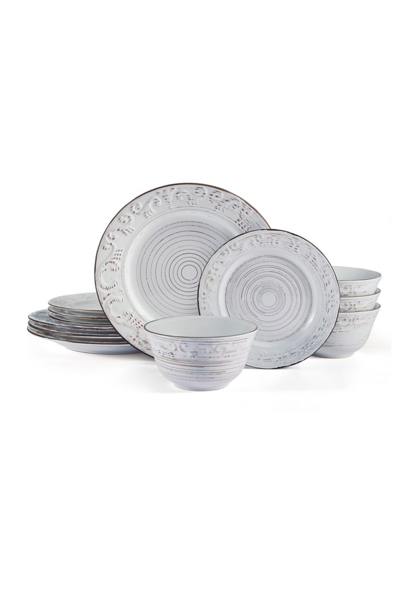 Trellis 12-Piece Dinnerware Set