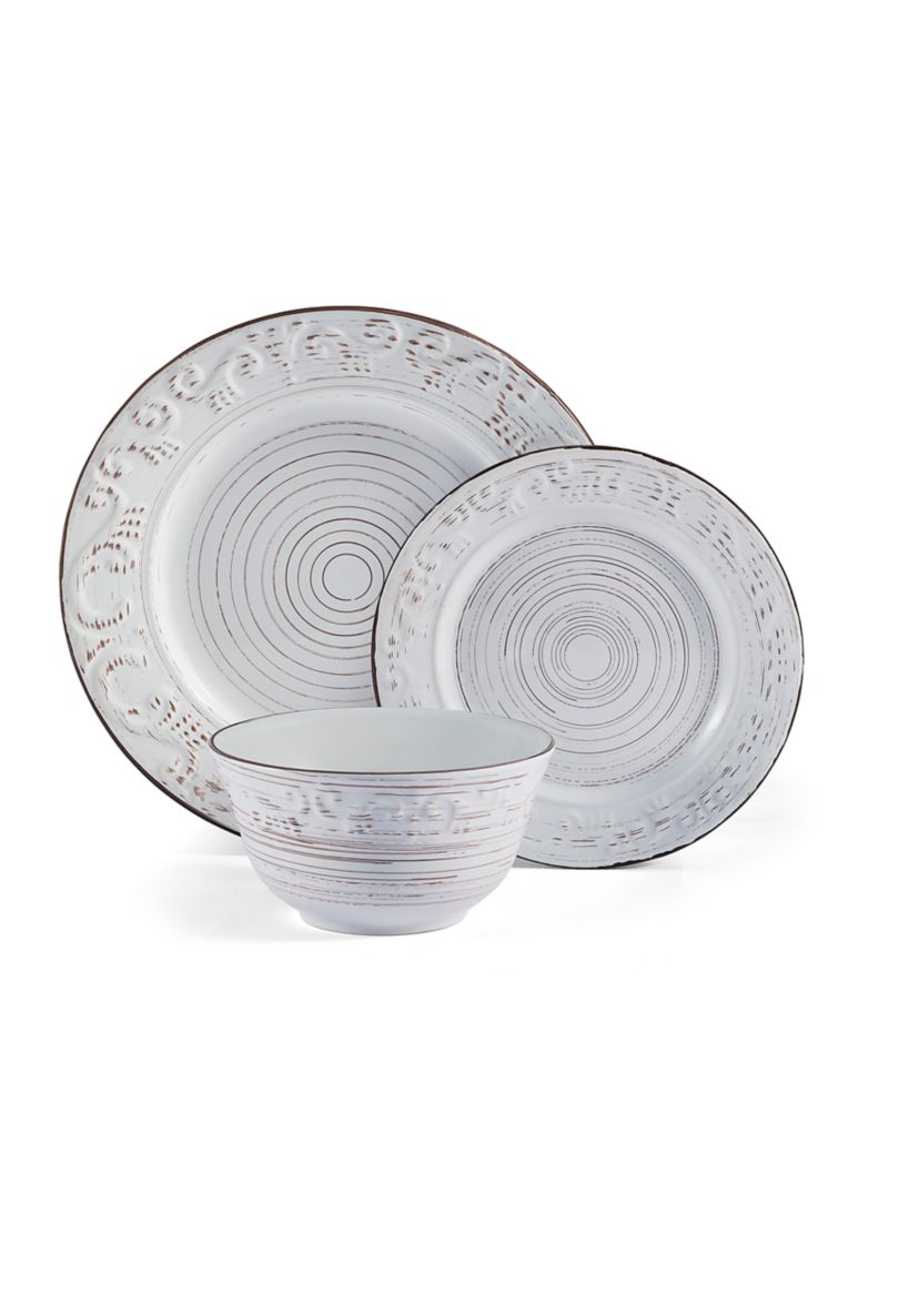 Trellis 12-Piece Dinnerware Set